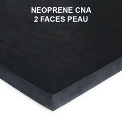 Plaque caoutchouc cellulaire étanche néoprène CNA 2 faces peau Plaque caoutchouc cellulaire étanche néoprène CNA 2 faces peau