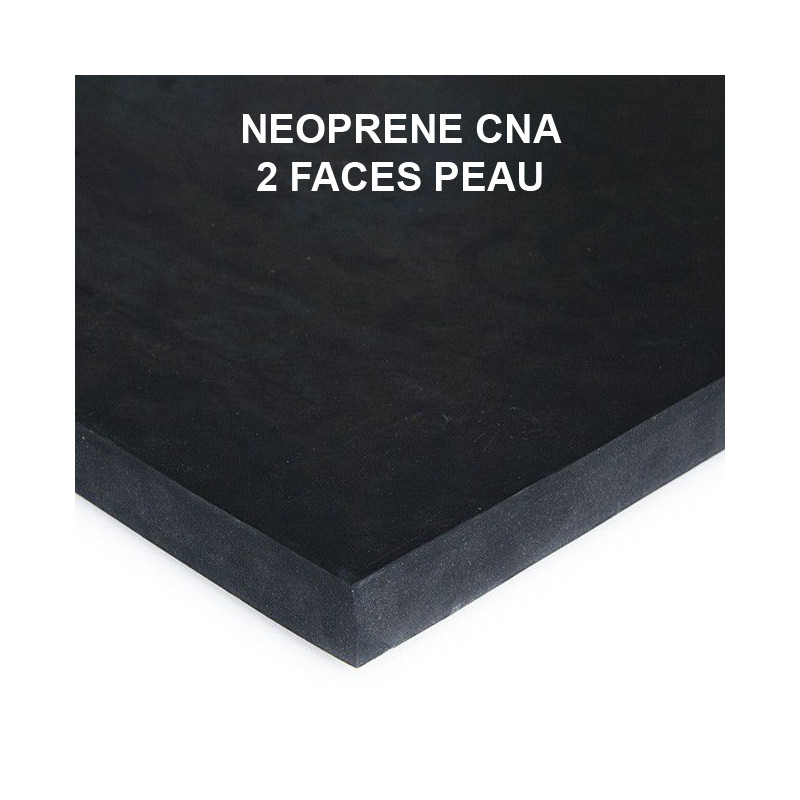Plaque caoutchouc cellulaire étanche néoprène CNA 2 faces peau Plaque caoutchouc cellulaire étanche néoprène CNA 2 faces peau