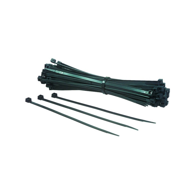 100 Colliers nylon PA 6.6 noir 200x2,5 mm 100 Colliers nylon PA 6.6 noir 200x2,5 mm