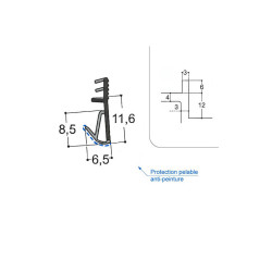 Joint isophonique multichambre F12 R3 J3 PR Joint isophonique multichambre F12 R3 J3 PR