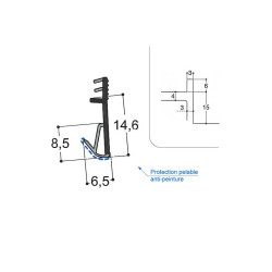 Joint isophonique multichambre F15 R3 J3 PR Joint isophonique multichambre F15 R3 J3 PR
