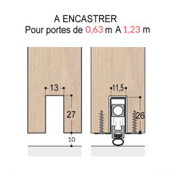Plinthe KLOMATIC à encastrer Plinthe KLOMATIC à encastrer