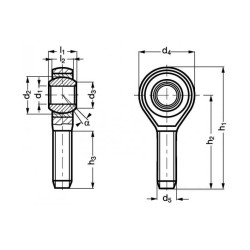 Embout mâle tout inox C1-47 filetage à droite Embout mâle tout inox C1-47 filetage à droite