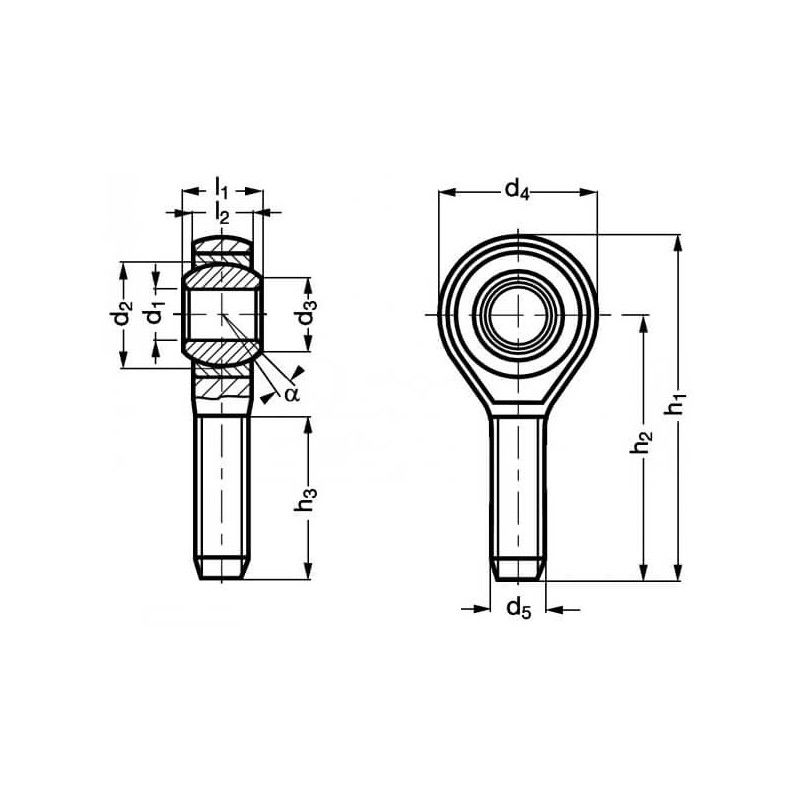 Embout mâle tout inox C1-47 filetage à droite Embout mâle tout inox C1-47 filetage à droite