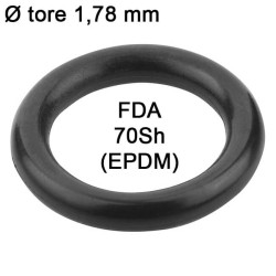 Joints toriques EPDM 703901 FDA Ø tore 1,78 mm Sachet 10 joints Joints toriques EPDM 703901 FDA Ø tore 1,78 mm Sachet 10 joints