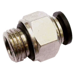 Raccord autobloquant droit mâle cylindrique métal Raccord autobloquant droit mâle cylindrique métal