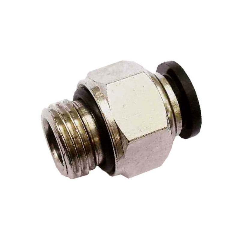 Raccord autobloquant droit mâle cylindrique métal Raccord autobloquant droit mâle cylindrique métal