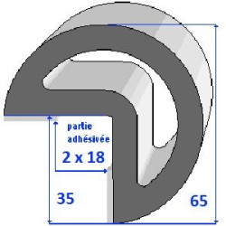 Profils adhésivé BC35 Profils adhésivé BC35