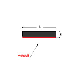 Bande d'appui EPDM compact 70 Shore A Bande d'appui EPDM compact 70 Shore A