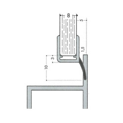 Profilé porte de douche V60 Profilé porte de douche V60