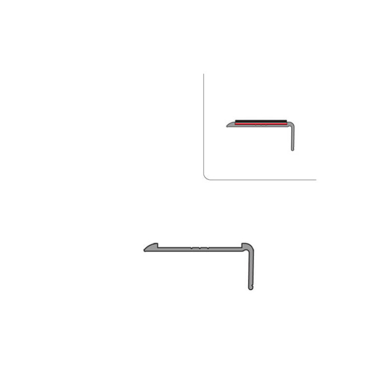 Nez de marche aluminium intérieur NDM Nez de marche aluminium intérieur NDM