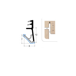 Joint isophonique multichambre F12 R4 S PR Joint isophonique multichambre F12 R4 S PR