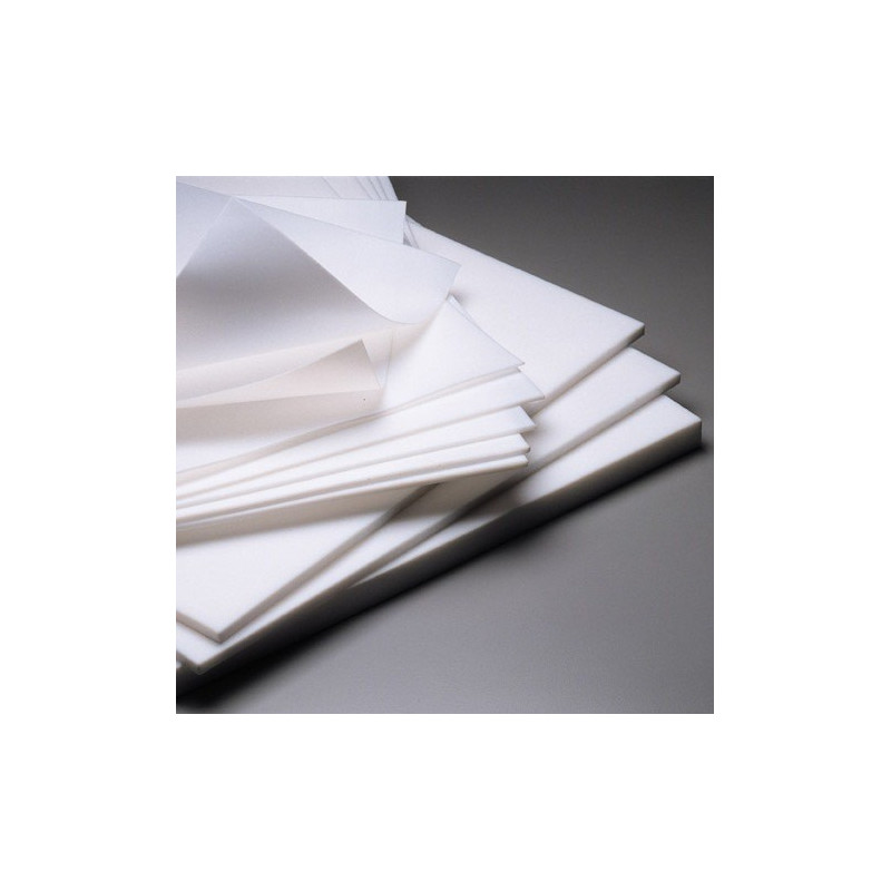 Feuille déroulée PTFE vierge 1200 x 1000 mm Feuille déroulée PTFE vierge 1200 x 1000 mm