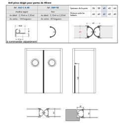 Joint anti-pince doigts porte 40 Joint anti-pince doigts porte 40