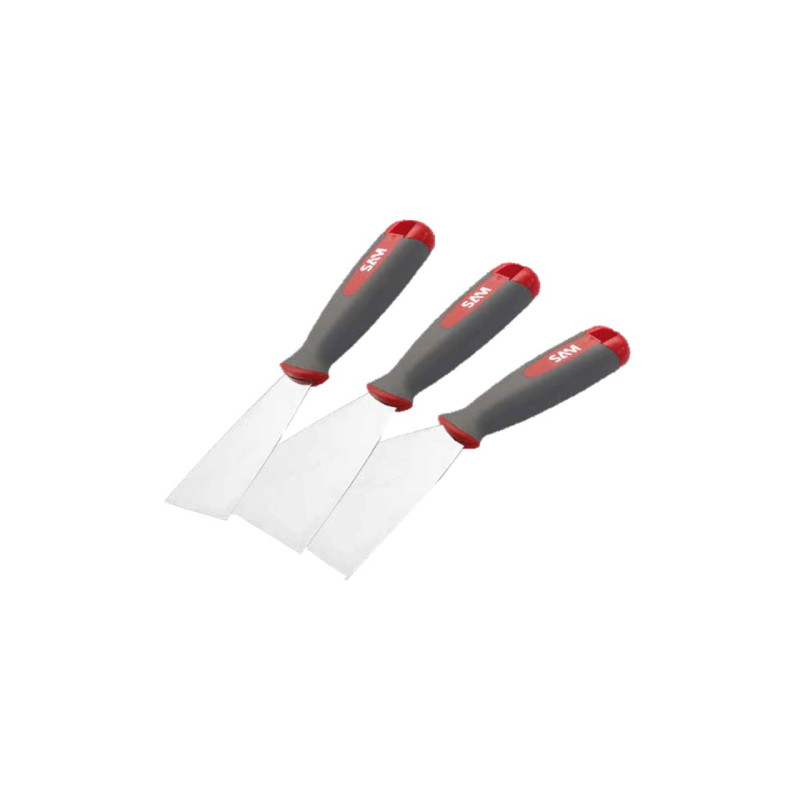 Jeu 3 spatules de peintre Sam Outillage Jeu 3 spatules de peintre Sam Outillage