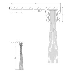 Plinthe brosse perpendiculaire B3 Plinthe brosse perpendiculaire B3