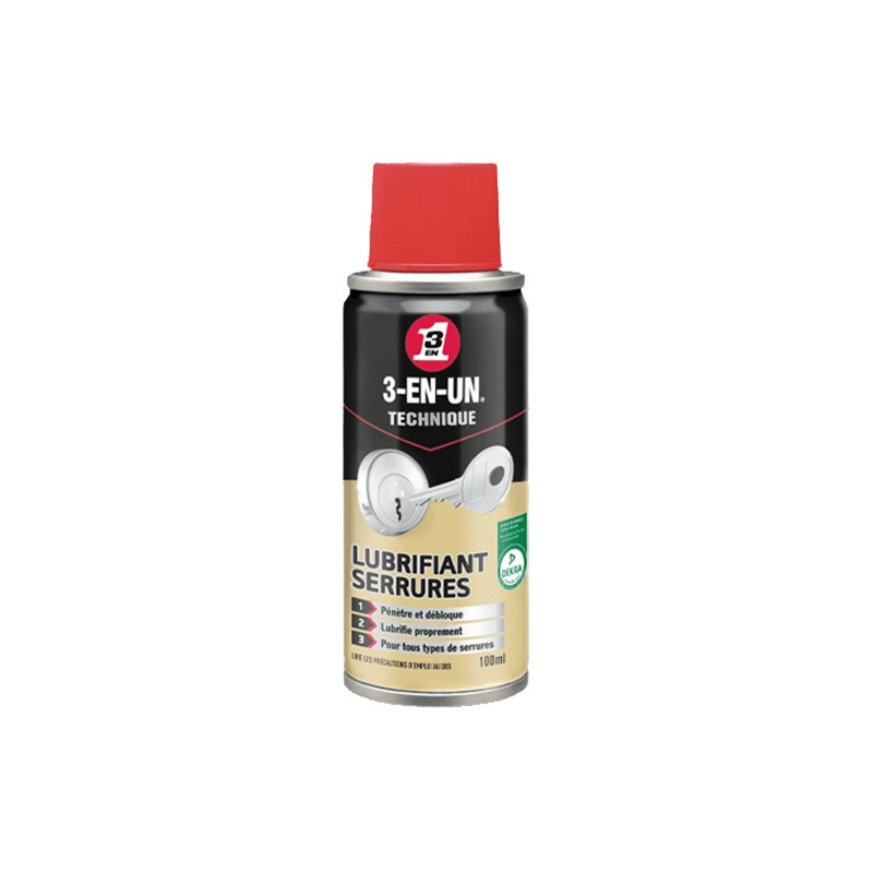 3EN1 Lubrifiant serrures 100ML 3EN1 Lubrifiant serrures 100ML