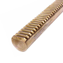 Crémaillère ronde acier m 1 à 6 mm denture droite fraisée Crémaillère ronde acier m 1 à 6 mm denture droite fraisée