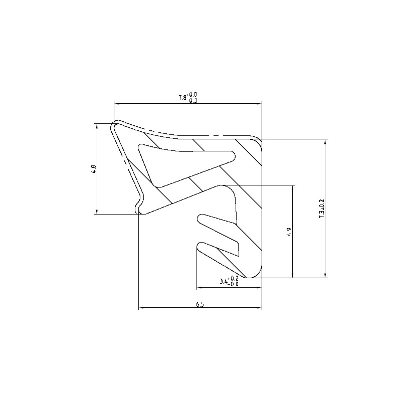 Joint S 9710 F2 pour recouvrement sur ouvrant Joint S 9710 F2 pour recouvrement sur ouvrant