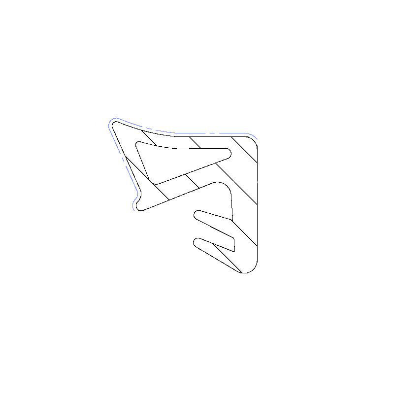 Joint S 9710 F2 pour recouvrement sur ouvrant Joint S 9710 F2 pour recouvrement sur ouvrant