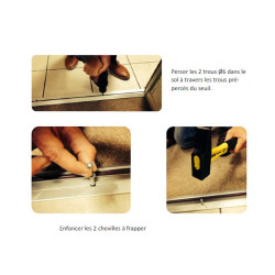 Seuil porte joint pour étanchéité porte intérieure Seuil porte joint pour étanchéité porte intérieure