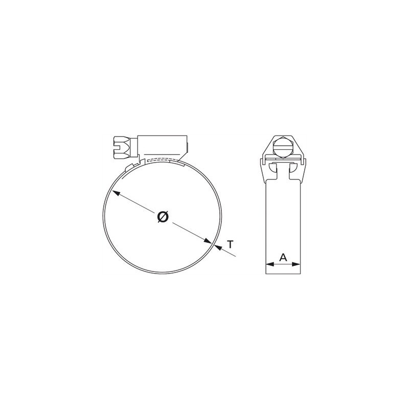 Serflex Collier bande pleine L 9 mm Serflex Collier bande pleine L 9 mm