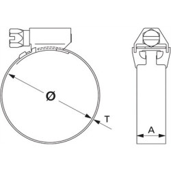 Serflex Collier bande pleine L 12 mm Serflex Collier bande pleine L 12 mm