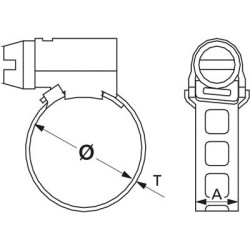 Serflex Collier bande ajourée 14 mm Serflex Collier bande ajourée 14 mm
